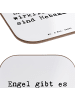 Mr. & Mrs. Panda Tassenuntersetzer Spruch Hebamme Engel mit Spruch in Weiß