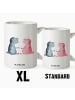 Mr. & Mrs. Panda XL Tasse Axolotl Liebe ohne Spruch in Weiß