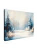 MuchoWow Leinwand bilder Winterwald (BxH)