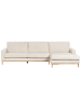 Beliani Ecksofa SIGGARD in Beige/Braun - (W) 293 x (H) 82 x (L) 163 cm linksseitig