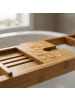 relaxdays Badewannenablage in Natur - (B)107,5x (H)19 x (T)23 cm
