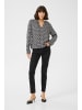 Kaffe Langarm-Bluse KAditte Regular fit in Black/Moonstruck Retro Print
