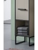 Inn.Furn Badmöbel-Set 3-teilig Scana in schwarz, sand 125 cm, Kombination mit Soft-Close