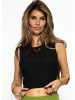 SASSYCLASSY Top mit Cut-Out in Schwarz