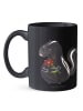 Mr. & Mrs. Panda Tasse Stinktier Blume ohne Spruch in Schwarz