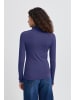 ICHI Langarm-Shirt IHPHILUCA Slim fit in Patriot Blue