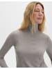 someday. Kirosie soft Rollkragenshirt mit Rippstruktur in Taupewood Melange Light