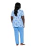 Ulla Popken Pyjama in himmelblau