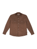 Checker Hemd Dynasty Cord in Brown, Sky