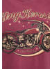 King Kerosin King Kerosin Print T-Shirt Bobber in burgund