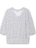 sheego 3/4-Arm-Shirt in ecru-gemustert