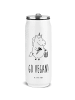 Mr. & Mrs. Panda Thermoflasche Einhorn Vegan mit Spruch in Weiß