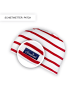 SCHIETWETTER Beanie Mütze gestreift, Baumwolle, in weiß-rot