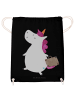 Mr. & Mrs. Panda Beutel Einhorn Koffer ohne Spruch in Schwarz