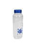 elasto Trinkflasche Carve "Refresh" in transparent-blau/schwarz - 700 ml