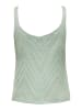 JACQUELINE de YONG Strukturiertes Strickoberteil Ärmelloses Tank Top Shirt JDYSUN in Mint