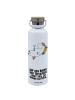 Mr. & Mrs. Panda Wasserflasche Einhorn Blümchentail mit Spruch in Weiß