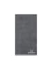 Sansibar 2er-Set: Duschtuch Frottier-Serie "Doubleface" in Anthrazit/Silber