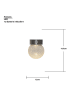 STAR Trading Solar Wandleuchte ,Glory', Kugelleuchte aus Crackle-Glas, Bewegungsmel