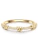 Glanzstücke München Ring aus Sterling Silber mit Zirkonia in gelbgold
