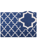 Beliani Kurzflor SILVAN in Blau/Beige - (W) 160 x (H) 1 x (L) 230 cm