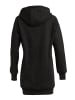 Winshape Lange, kuschelige Hoodie-Jacke mit 2-Wege-Zipper J006 in schwarz