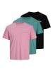 Jack and Jones 3er Pack T-Shirts Brandon Tee SS Crew Neck in Mehrfarbig