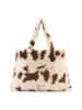 Seidenfelt Norrlida Shopper Tasche 57 cm cow white-brown