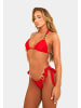 Moda Minx Bikini Hose Boujee seitlich gebunden in rot