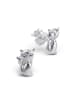 schmuck23 Silber-Ohrringe Katze 0,7 cm x 0,8 cm