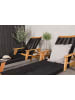 ebuy24 Lounge-Set Acacia 3-teilig Schwarz 40 x 40 cm