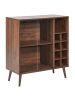 Beliani Weinregal TULLAMORE in Braun - (W) 84 x (H) 91 x (L) 39 cm