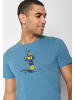 GreenBomb T-Shirt Animal Donkey Ski in Stahlblau