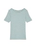 Marc O'Polo Gestreiftes T-Shirt slim in multi/ soft teal