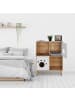 relaxdays Katzenschrank in Natur/ Weiß - (B)75 x (H)96 x (T)40 cm