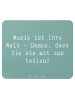 Mr. & Mrs. Panda Mauspad Spruch Musiklehrer Danke mit Spruch in Meeresbrise