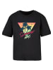 F4NT4STIC Tee California Palmen Retro in schwarz