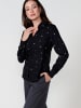 KOROSHI Women's long sleeve printed shirt in SCHWARZ