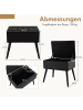 COSTWAY Schminkhocker mit Stauraum in Schwarz