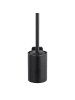 Wenko WC-Bürste aus Silikon in Schwarze Matte, (B) 9 x (H) 37 x (L) 13,5 cm