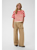 SAINT TROPEZ T-shirt PhileneSZ Oversize fit in Valiant Poppy Irregular Stripe