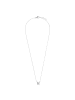 Lucardi 925 Silber Halskette "Buchstabe U" Buchstabe