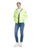 AMBER & JUNE Steppjacke mit Kapuze in Neon Lemon