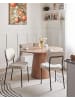Beliani 2er-Set Esszimmerstuhl LOLETA in Beige