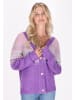 IZIA Damen Cardigan in violett mehrfarbig