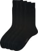 camano Baumwolle Herren Business-Socken 4 Paar in schwarz