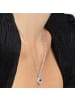 Luxenter Rhodium-plated sparkling zirconia necklace - Alphabet