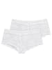Nina von C. 2er Pack Damen Hipster in weiss