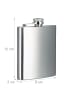 relaxdays Flachmann in Silber - 200 ml