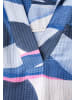 Cecil Lange Hemdbluse mit Print in Blau